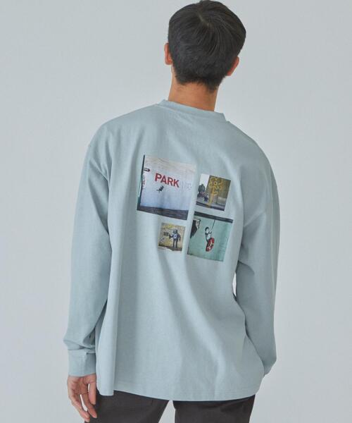 BRANDALISED（ブランダライズド）の「★★ 別注 [ ブランダライズド ] BRANDALISED GLR photo ロンT 男女兼用 ユニセックス（Tシャツ/カットソー・メンズ・ベージュ/ライトブルー/ブラック/ホワイト・L/S/M）」の12枚目の写真