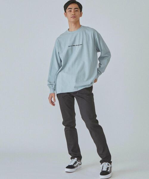 BRANDALISED（ブランダライズド）の「★★ 別注 [ ブランダライズド ] BRANDALISED GLR photo ロンT 男女兼用 ユニセックス（Tシャツ/カットソー・メンズ・ベージュ/ライトブルー/ブラック/ホワイト・L/S/M）」の5枚目の写真