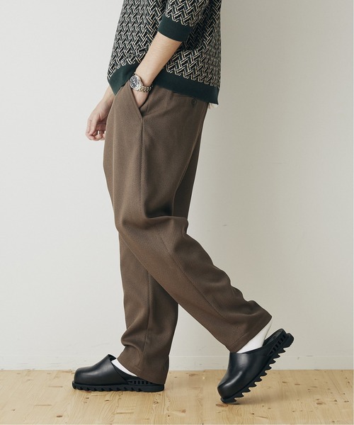 JOURNAL STANDARD(ジャーナルスタンダード)の「ポリエステル カルゼ 1タック シェフパンツ(その他パンツ・メンズ・ブラック/ベージュ/ブラウン/ブラウン系その他・SMALL/MEDIUM/LARGE)」の3枚目の写真