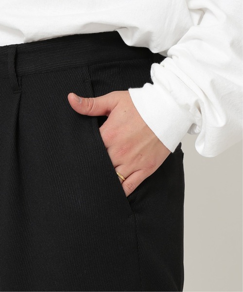 JOURNAL STANDARD(ジャーナルスタンダード)の「ポリエステル カルゼ 1タック シェフパンツ(その他パンツ・メンズ・ブラック/ベージュ/ブラウン/ブラウン系その他・SMALL/MEDIUM/LARGE)」の6枚目の写真
