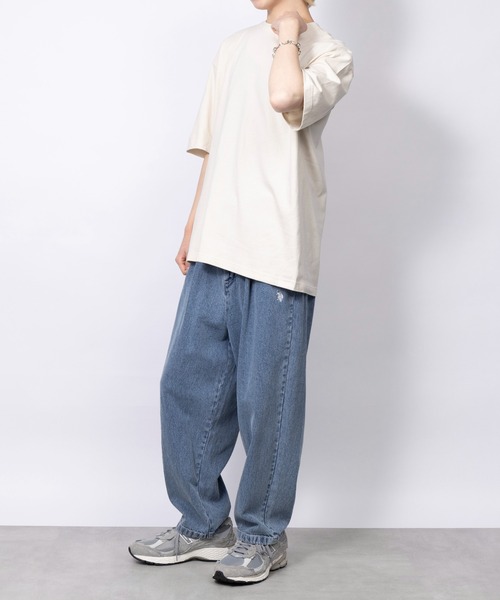 Printstar(プリントスター)の「【printstar】5.6オンス プレミアムコットン ヘビーウェイトビッグTシャツ オーバーサイズTシャツ 半袖 無地Tシャツ ユニセックス 00113(Tシャツ/カットソー・メンズ・ブラック/ホワイト/サンドベージュ/ライトベージュ/グレイッシュブルー・M/S/L/XL)」の20枚目の写真