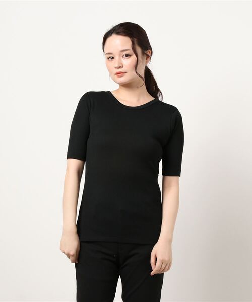 Traditional Weatherwear（トラディショナルウェザーウェア）の「BUCK CONSCIOUS SLIT PO（Tシャツ/カットソー・レディース・ブラック/オフホワイト/グリーン系その他・S）」の3枚目の写真