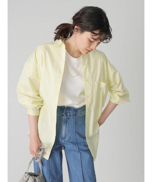 AMERICAN HOLIC（アメリカンホリック）の「イージーケアBIGシャツ　＊〇（シャツ/ブラウス・レディース・パープル/ネイビー/オフホワイト/イエロー/ストライプ/ホワイト系その他6・FREE）」の22枚目の写真