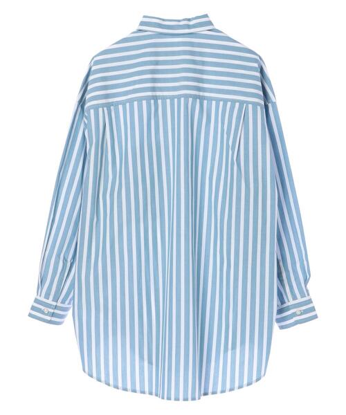 AMERICAN HOLIC（アメリカンホリック）の「イージーケアBIGシャツ　＊〇（シャツ/ブラウス・レディース・パープル/ネイビー/オフホワイト/イエロー/ストライプ/ホワイト系その他6・FREE）」の20枚目の写真