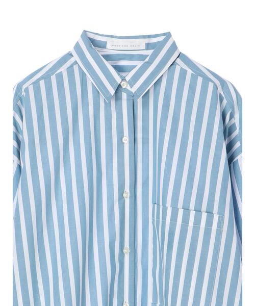 AMERICAN HOLIC（アメリカンホリック）の「イージーケアBIGシャツ　＊〇（シャツ/ブラウス・レディース・パープル/ネイビー/オフホワイト/イエロー/ストライプ/ホワイト系その他6・FREE）」の21枚目の写真