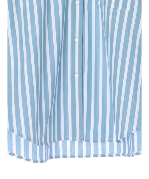 AMERICAN HOLIC（アメリカンホリック）の「イージーケアBIGシャツ　＊〇（シャツ/ブラウス・レディース・パープル/ネイビー/オフホワイト/イエロー/ストライプ/ホワイト系その他6・FREE）」の9枚目の写真