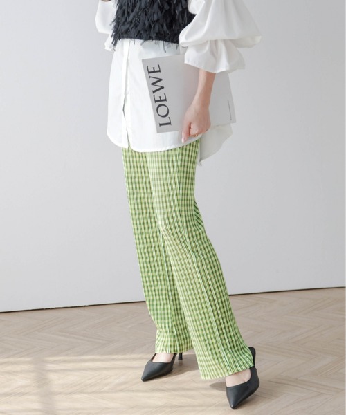 SUGAR BISKET（シュガービスケット）の「セルフカット リブパンツ（その他パンツ・レディース・ミント/イエロー/モカ/ベージュ/ブラック/ピンク/ブルー系その他/グレー系その他/ピンク系その他/パープル系その他/グリーン系その他/ライトグレー/パープル/スカイブルー/ブラック系その他/グリーン系その他2/ブルー系その他2/ベージュ系その他/ブラウン/ブラック系その他2/ブルー系その他3/ブルー系その他4/ブラウン系その他3/グレー系その他3・M/L）」の14枚目の写真