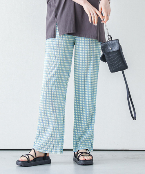 SUGAR BISKET（シュガービスケット）の「セルフカット リブパンツ（その他パンツ・レディース・ミント/イエロー/モカ/ベージュ/ブラック/ピンク/ブルー系その他/グレー系その他/ピンク系その他/パープル系その他/グリーン系その他/ライトグレー/パープル/スカイブルー/ブラック系その他/グリーン系その他2/ブルー系その他2/ベージュ系その他/ブラウン/ブラック系その他2/ブルー系その他3/ブルー系その他4/ブラウン系その他3/グレー系その他3・M/L）」の17枚目の写真