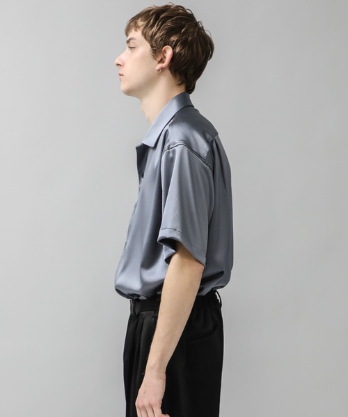 BESPOKE TOKYO】COVER CLOTH OPEN COLLAR S/S SHIRT（シャツ