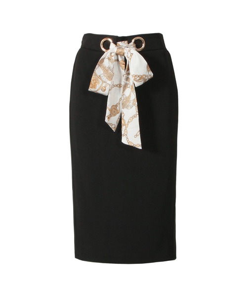 Julia Boutique（ジュリアブティック）の「スカーフベルト付きタイトスカート/21103（スカート・レディース・ピンク/ブラック/ベージュ/ホワイト・ONE）」の12枚目の写真