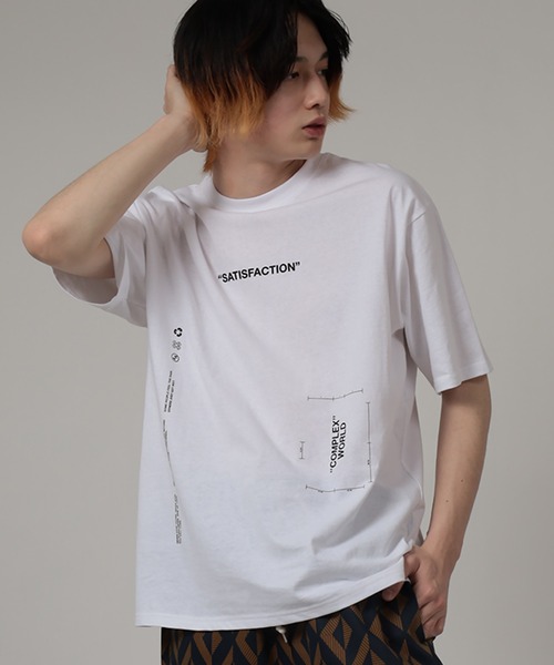 セール】オーバーサイズ バックフォトデコレーション プリント T