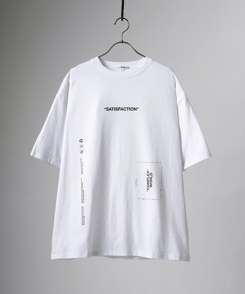 未使用】オーバーサイズ Tシャツ Lサイズ オフホワイト バッグ