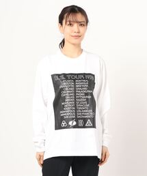 プリント ロングスリーブTEEシャツ 長袖 Tシャツ ロンT レディース