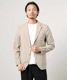 ルームウェアジャケット 無地セットアップ ネイビー/ベージュ