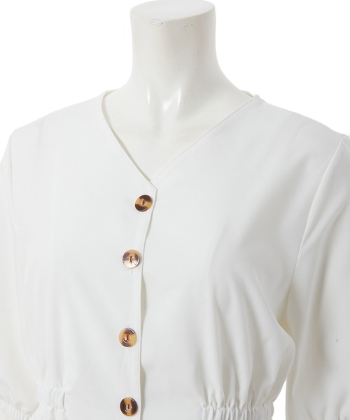 fifth（フィフス）の「【スタイリストプロデュース】フロントボタンウエストマークブラウス（シャツ/ブラウス・レディース・ホワイト/イエロー/ブラック・MEDIUM）」の14枚目の写真