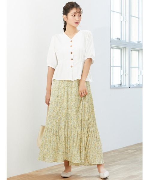 fifth（フィフス）の「【スタイリストプロデュース】フロントボタンウエストマークブラウス（シャツ/ブラウス・レディース・ホワイト/イエロー/ブラック・MEDIUM）」の17枚目の写真