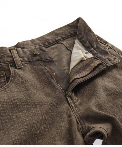 ANAP（アナップ）の「ニークラッシュオーバーダイフレアパンツ（その他パンツ・レディース・ブルー/ブラウン・M/S）」の18枚目の写真