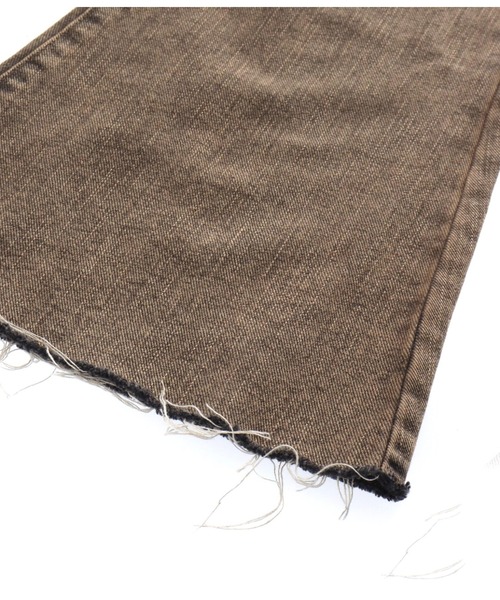 ANAP（アナップ）の「ニークラッシュオーバーダイフレアパンツ（その他パンツ・レディース・ブルー/ブラウン・M/S）」の12枚目の写真