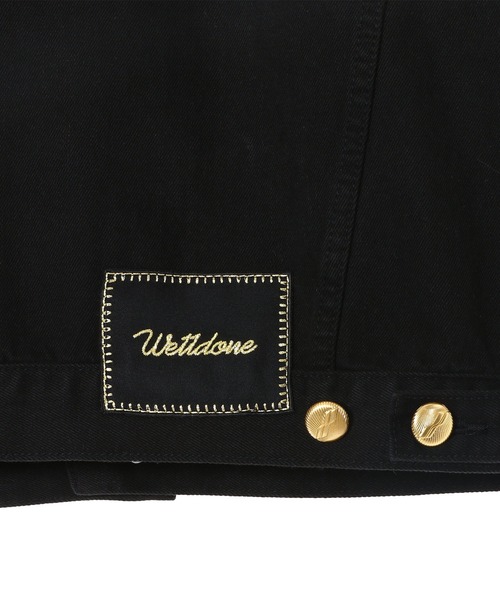 WE11DONE ウェルダン ウォッシュ デニム ジャケット 肩パッドXS 黒 69209240_34_d_215.jpg