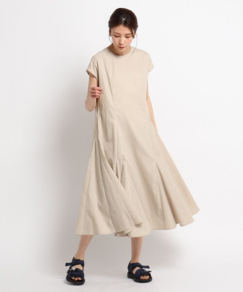 【新品タグ付】Dessin デッサン マーメイドフレアワンピースリネン混Mサイズ Dessin（デッサン）の「◇【S～L】リネン混マーメイドフレア