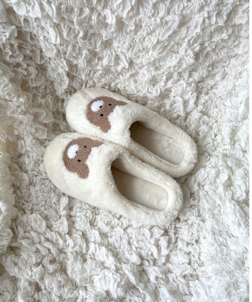 WEGO(ウィゴー)の「WEGO/ベアスリッパ(ルームシューズ/スリッパ・レディース・ホワイト・FREE)」の5枚目の写真