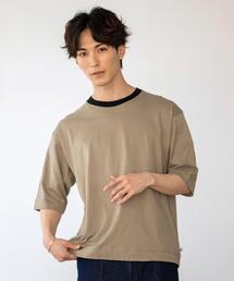 coen | USAコットンリンガーTシャツ(Tシャツ/カットソー)