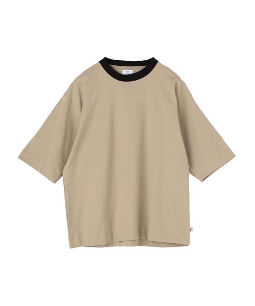 coen（コーエン）の「USAコットンリンガーTシャツ（Tシャツ/カットソー・メンズ・ベージュ/ブラック/ホワイト・X-LARGE/SMALL/MEDIUM/LARGE）」の17枚目の写真