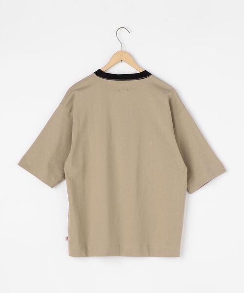 coen（コーエン）の「USAコットンリンガーTシャツ（Tシャツ/カットソー・メンズ・ベージュ/ブラック/ホワイト・X-LARGE/SMALL/MEDIUM/LARGE）」の18枚目の写真