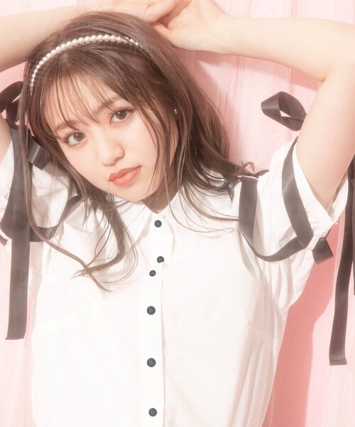 KOL ME BABY（コルミーベイビー）の「◆Ribbon cross shirts（シャツ/ブラウス・レディース・オフホワイト・00）」の13枚目の写真