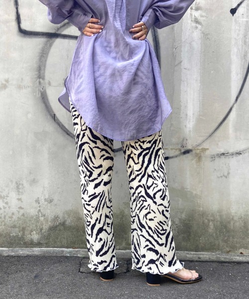 prose verse(プロズヴェール)の「柄アソートプリーツパンツ(その他パンツ・レディース・ブルー/ブラウン/オフホワイト・フリ-)」の7枚目の写真