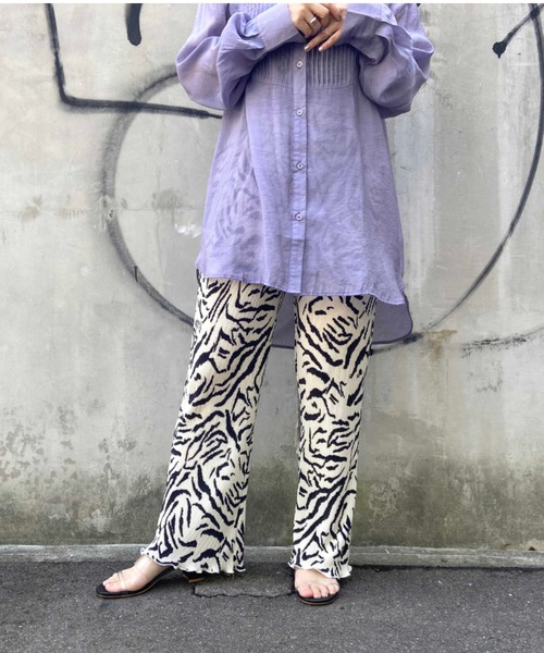 prose verse(プロズヴェール)の「柄アソートプリーツパンツ(その他パンツ・レディース・ブルー/ブラウン/オフホワイト・フリ-)」の9枚目の写真