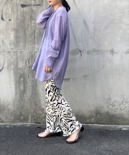 prose verse(プロズヴェール)の「柄アソートプリーツパンツ(その他パンツ・レディース・ブルー/ブラウン/オフホワイト・フリ-)」の10枚目の写真