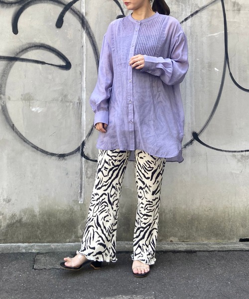 prose verse(プロズヴェール)の「柄アソートプリーツパンツ(その他パンツ・レディース・ブルー/ブラウン/オフホワイト・フリ-)」の12枚目の写真