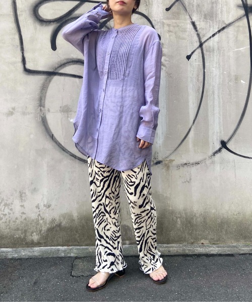 prose verse(プロズヴェール)の「柄アソートプリーツパンツ(その他パンツ・レディース・ブルー/ブラウン/オフホワイト・フリ-)」の14枚目の写真