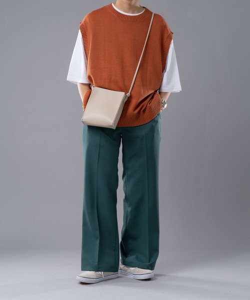 kutir（クティール）の「スクエアショルダーバッグ（ショルダーバッグ・メンズ・ブラック/ベージュ/ブルーグリーン・FREE）」の14枚目の写真