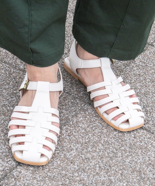 kutir（クティール）の「グラディエーター風サンダル（サンダル・レディース・ブラック/ブラウン/アイボリー・SMALL/MEDIUM/LARGE）」の2枚目の写真