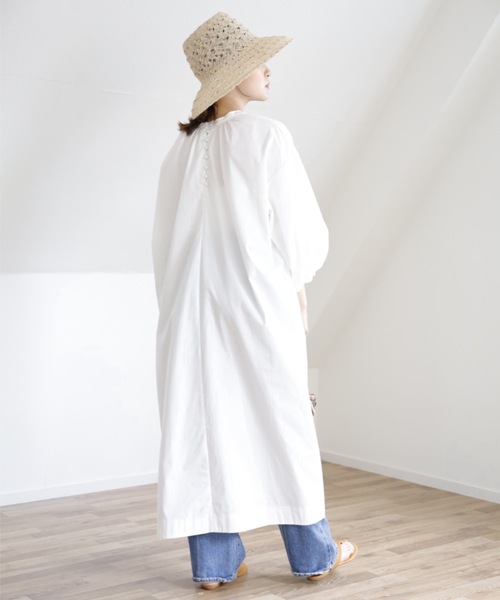 UNFIELD（アンフィールド）の「【UNFIELD ギャザーボリュームワンピース】（ワンピース・レディース・ホワイト/ブラック・FREE）」の21枚目の写真