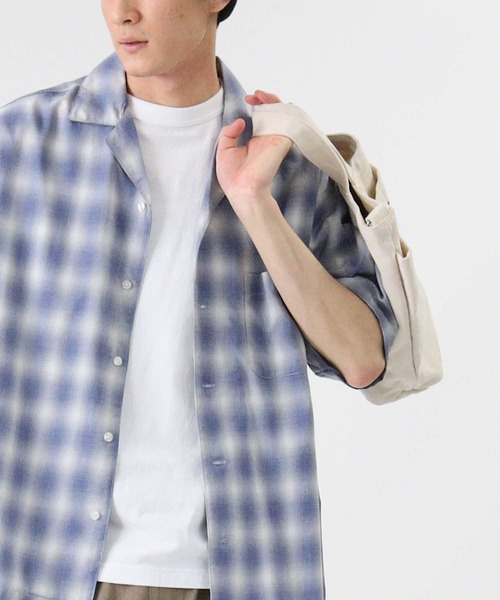 BACK NUMBER(バックナンバー)の「【BACK NUMBER】オンブレオープンカラーシャツ(シャツ/ブラウス・メンズ・グレー/ブラック/ブルー・M/L/XL)」の3枚目の写真