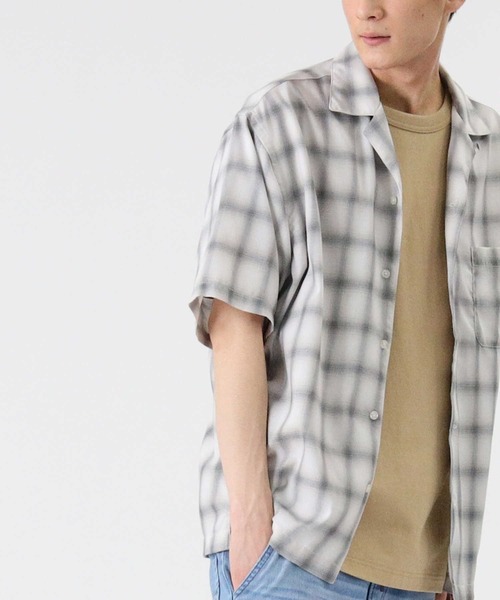 BACK NUMBER(バックナンバー)の「【BACK NUMBER】オンブレオープンカラーシャツ(シャツ/ブラウス・メンズ・グレー/ブラック/ブルー・M/L/XL)」の21枚目の写真