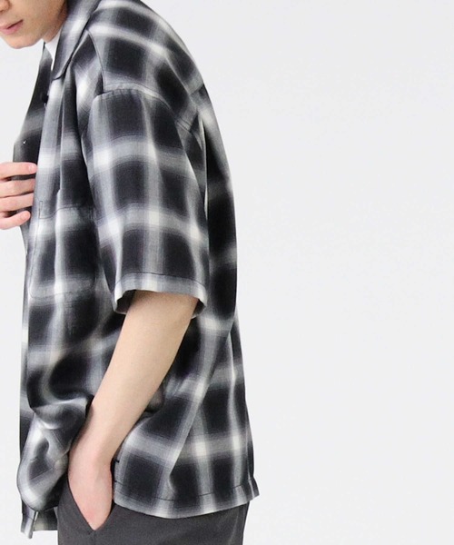BACK NUMBER(バックナンバー)の「【BACK NUMBER】オンブレオープンカラーシャツ(シャツ/ブラウス・メンズ・グレー/ブラック/ブルー・M/L/XL)」の15枚目の写真
