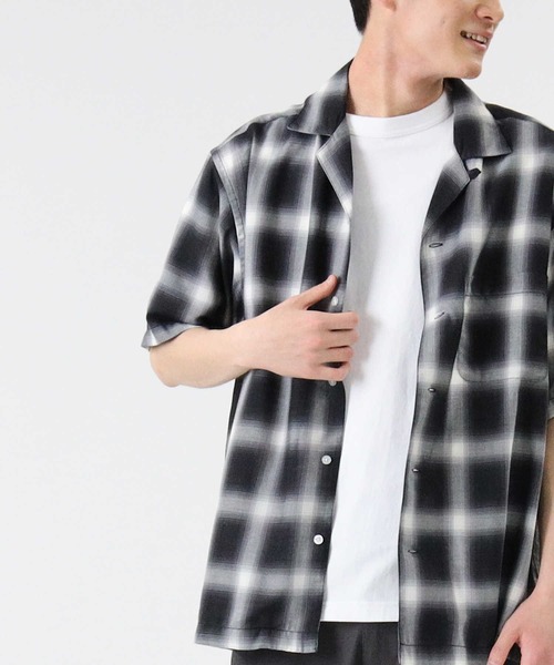 BACK NUMBER(バックナンバー)の「【BACK NUMBER】オンブレオープンカラーシャツ(シャツ/ブラウス・メンズ・グレー/ブラック/ブルー・M/L/XL)」の17枚目の写真