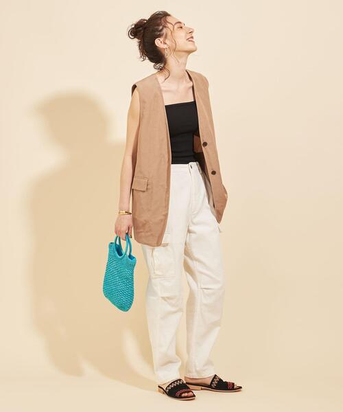 BEAUTY&YOUTH UNITED ARROWS(ビューティーアンドユースユナイテッドアローズ)の「【別注】<SOUTH POINT>カーゴパンツ ∴(カーゴパンツ・レディース・ホワイト/オリーブ・S/M)」の20枚目の写真