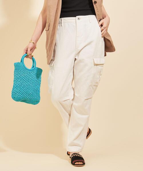 BEAUTY&YOUTH UNITED ARROWS(ビューティーアンドユースユナイテッドアローズ)の「【別注】<SOUTH POINT>カーゴパンツ ∴(カーゴパンツ・レディース・ホワイト/オリーブ・S/M)」の12枚目の写真