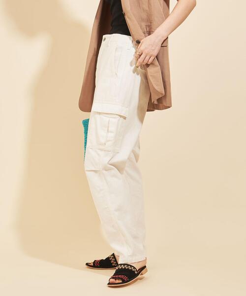 BEAUTY&YOUTH UNITED ARROWS(ビューティーアンドユースユナイテッドアローズ)の「【別注】<SOUTH POINT>カーゴパンツ ∴(カーゴパンツ・レディース・ホワイト/オリーブ・S/M)」の12枚目の写真