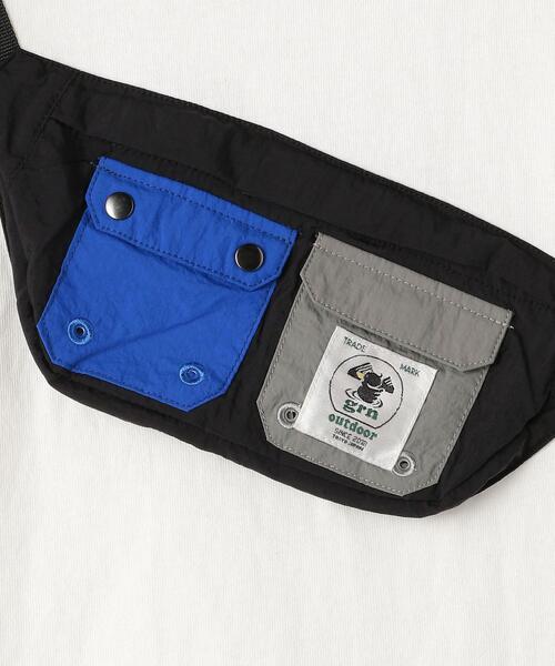 grn（ジーアールエヌ）の「【キッズ】〔別注〕TJ EX grn outdoor（ジーアールエヌ アウトドア）フェイクポーチTEE / Tシャツ（Tシャツ/カットソー・キッズ・ホワイト/オリーブ・S 125-135cm/XS 105-115cm）」の11枚目の写真