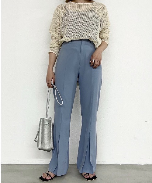 Solace（ソレイス）の「メッシュロングプルオーバー（Tシャツ/カットソー・レディース・ブラック/ナチュラル・FREE）」の5枚目の写真