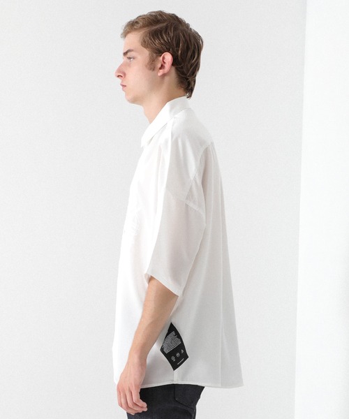 SHAREEF（シャリーフ）の「【SHAREEF】STUDIOUS別注 EMBROIDERY SS SH（シャツ/ブラウス・メンズ・ホワイト/パープル/ブラック・2/1）」の9枚目の写真