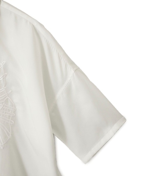 SHAREEF（シャリーフ）の「【SHAREEF】STUDIOUS別注 EMBROIDERY SS SH（シャツ/ブラウス・メンズ・ホワイト/パープル/ブラック・2/1）」の13枚目の写真