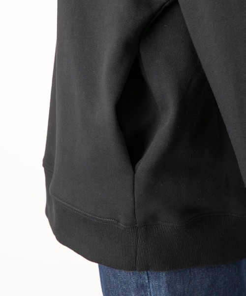 MILKFED.（ミルクフェド）の「ARCH LOGO PATCH HOODED TOP（パーカー・レディース・ネイビー/ブラック/オフホワイト/ブラウン・ONE SIZE）」の13枚目の写真