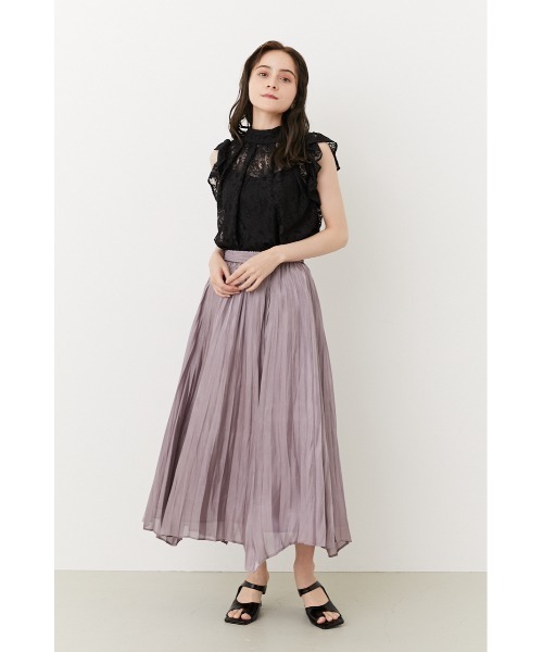 rienda(リエンダ)の「2WAYフリルレーストップス(シャツ/ブラウス・レディース・ホワイト/ブラック/ミント・FREE)」の5枚目の写真